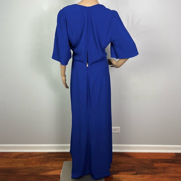 NEW REFORMATION BLUE SHORT SLEEVE MAXI DRESS - Picture 8 of 8